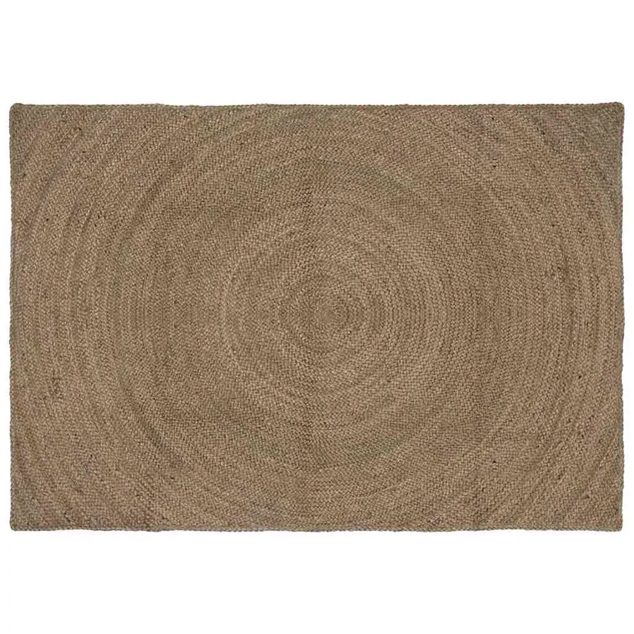 Tapis de surface Gris 140 x 200 cm Jute