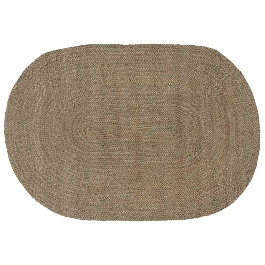 Tapis de surface Gris 100 x 152 cm Jute