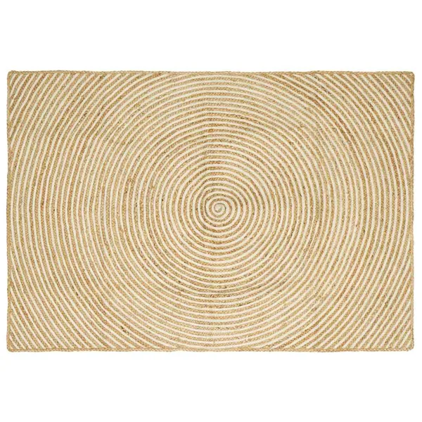Tapis de surface Blanc 140 x 200 cm Jute