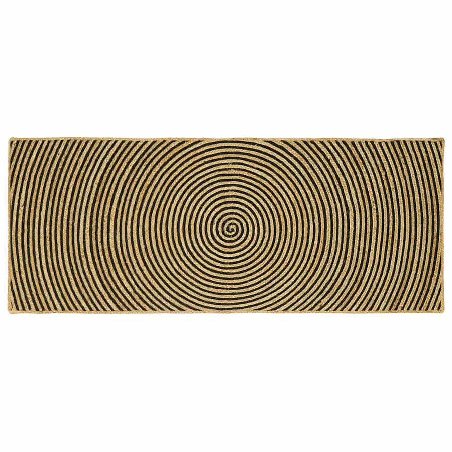 Tapis de surface Noir 80 x 200 cm Jute