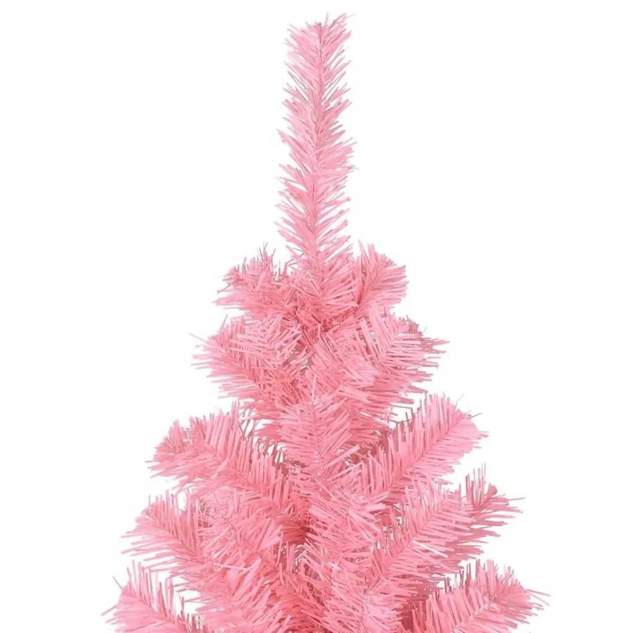 Sapin de Noël avec 300 LED avec support Rose 210 cm PVC - 11