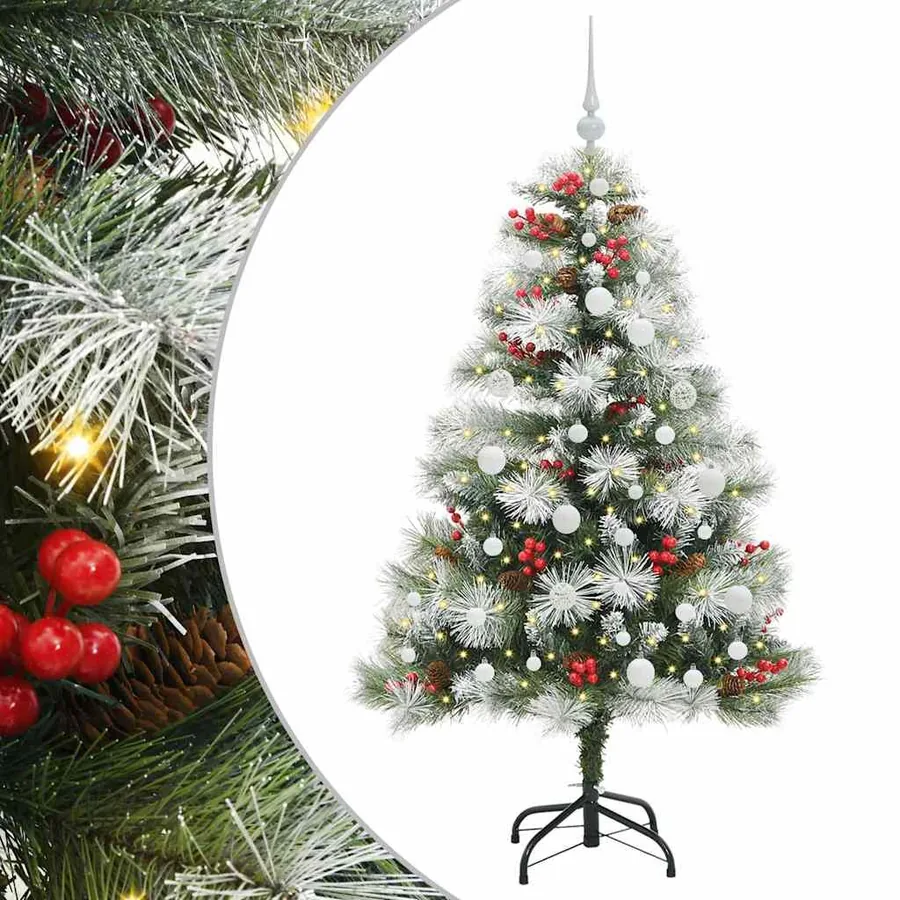 Sapin de Noël artificiel Vert et blanc 150 cm - 2