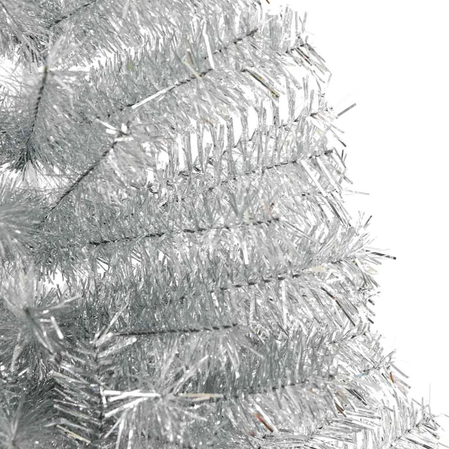 Sapin de Noël artificiel pré-éclairé Argent 240 cm PET - 10