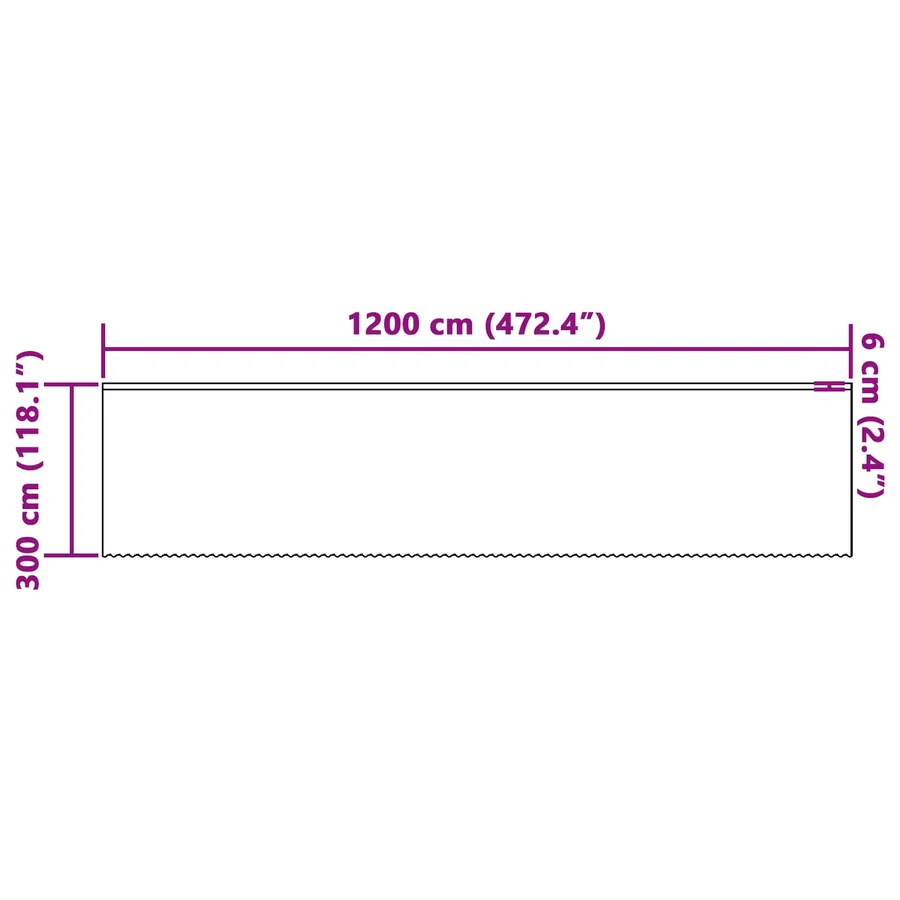 Rideau en Dentelle Blanc 1200 x 300 cm Polyester - 8