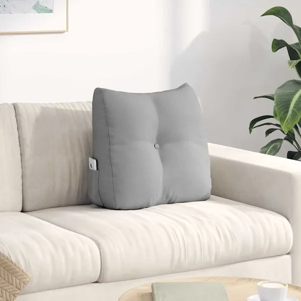 Coussin de Dos Gris nuage 45 x 24 x 50 cm tissu