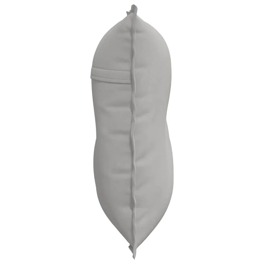 Coussin de Dos Gris clair 80 x 50 cm Tissu en microfibre - 6