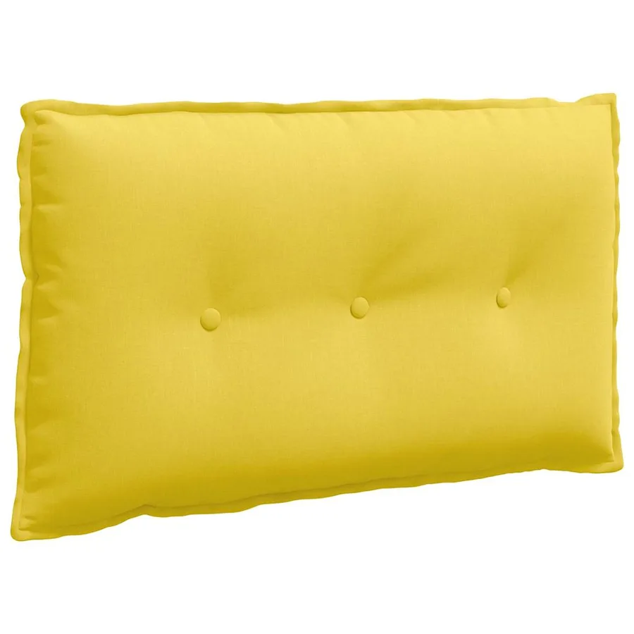Coussin de Dos Jaune clair 80 x 19 x 50 cm tissu - 2