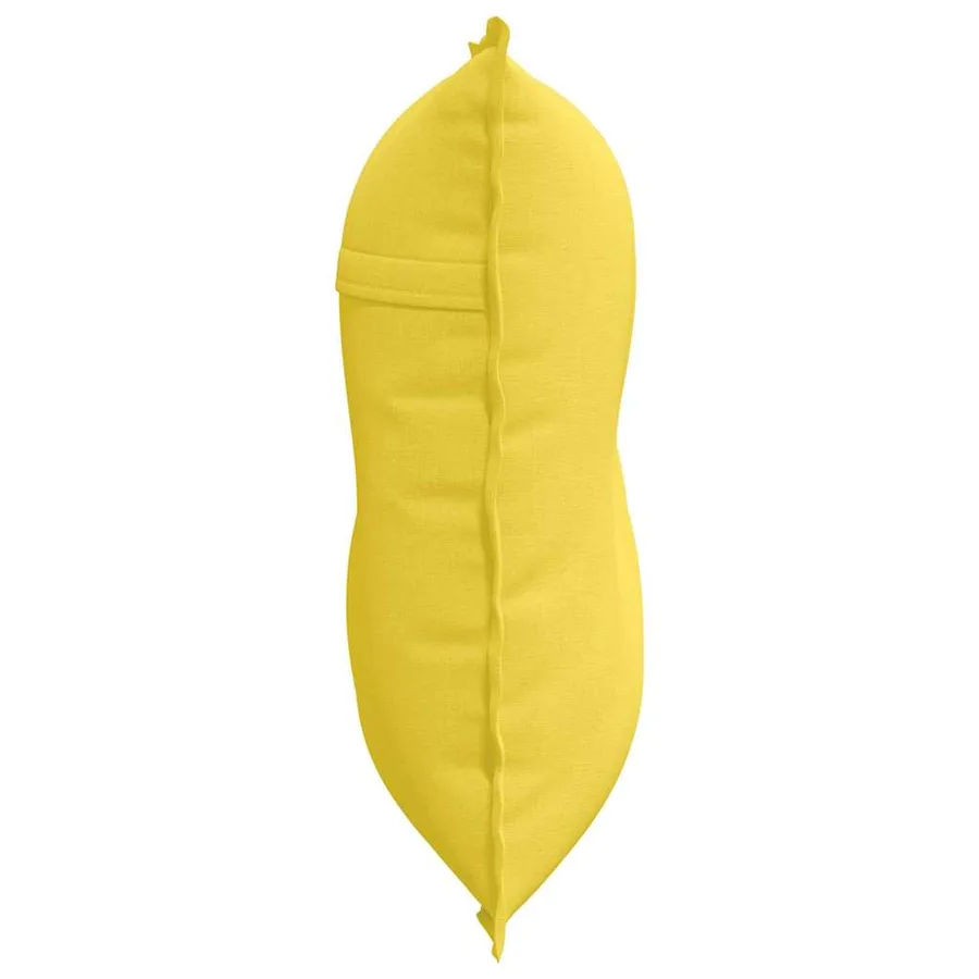 Coussin de Dos Jaune clair 80 x 19 x 50 cm tissu - 6