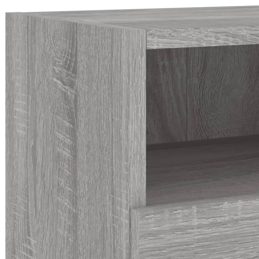 Unités murales TV 5 pcs sonoma gris bois d'ingénierie - 9