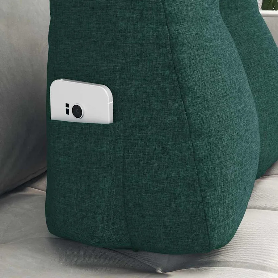 Coussin de Dos Vert foncé 45 x 24 x 50 cm tissu - 5