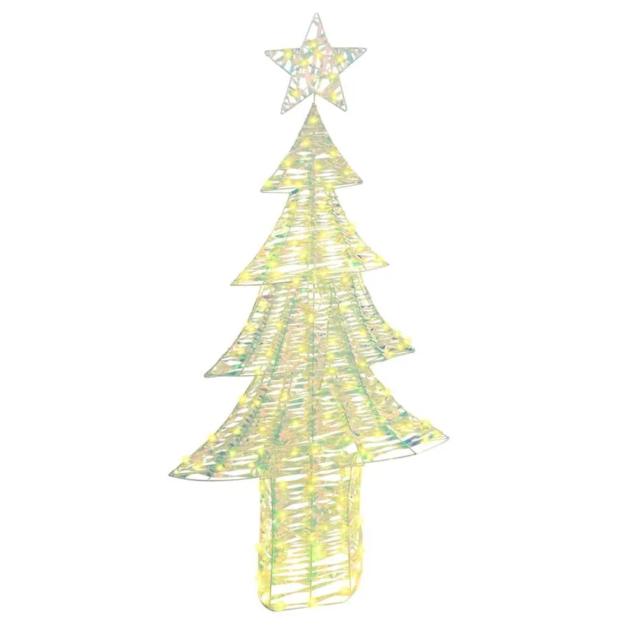Sapin de Noël avec 240 LED Blanc chaud 181 cm PET - 2