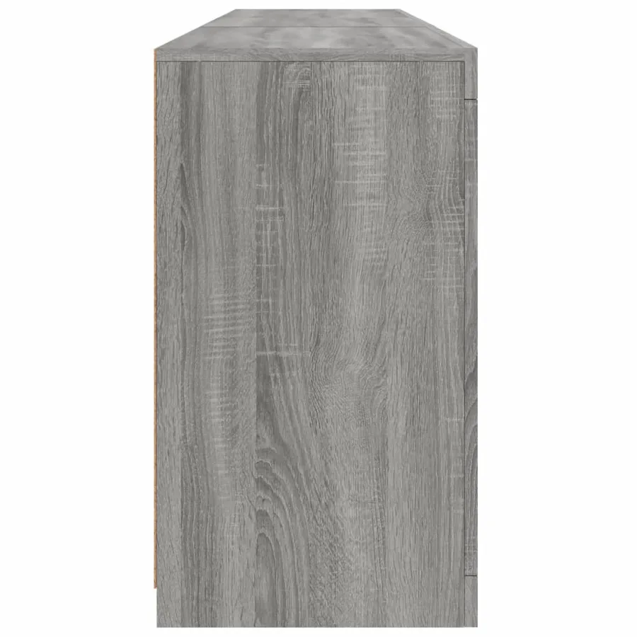 Buffet avec lumières LED sonoma gris 181,5x37x67 cm - 7