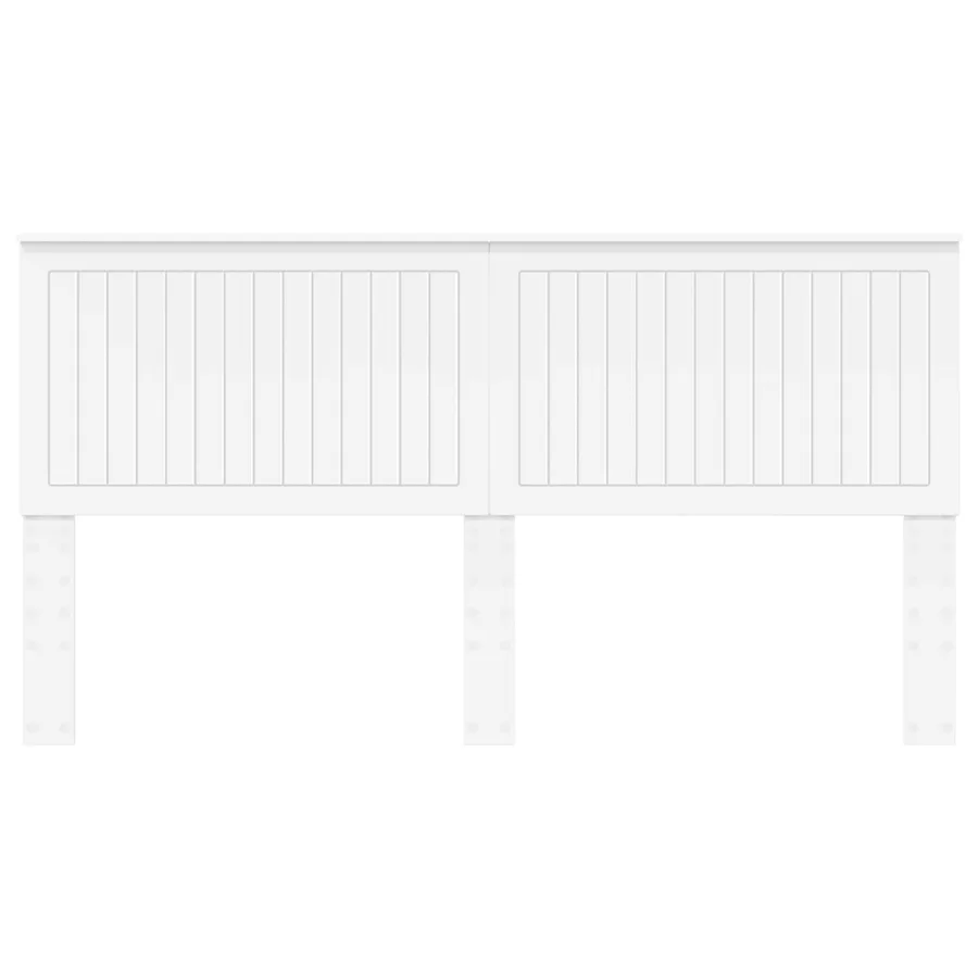 Tête de lit avec tête de lit Blanc 180 cm Bois d'ingénierie - 4