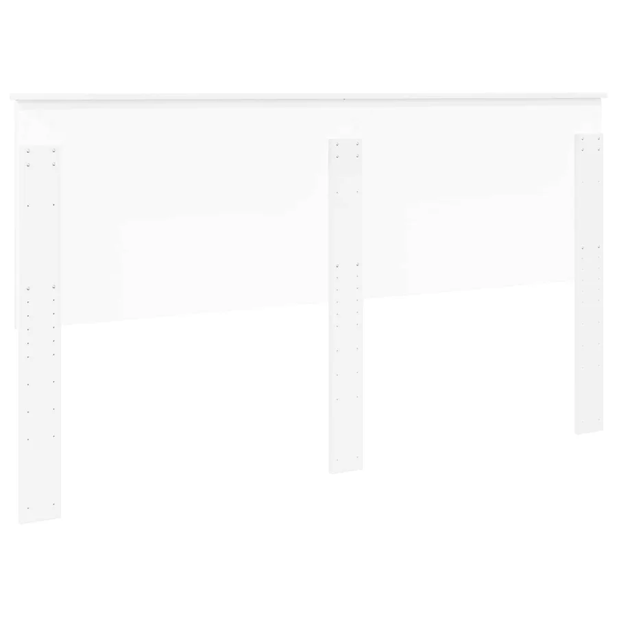 Tête de lit avec tête de lit Blanc 180 cm Bois d'ingénierie - 6