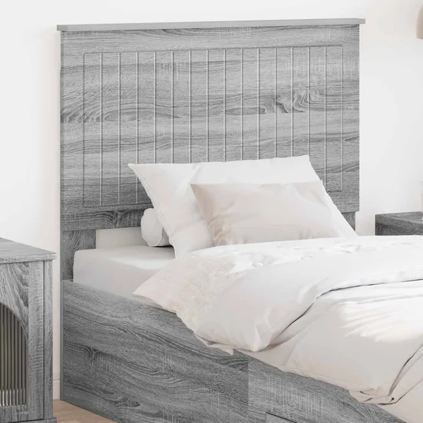 Tête de lit Gris Sonoma 90 cm Bois d'ingénierie