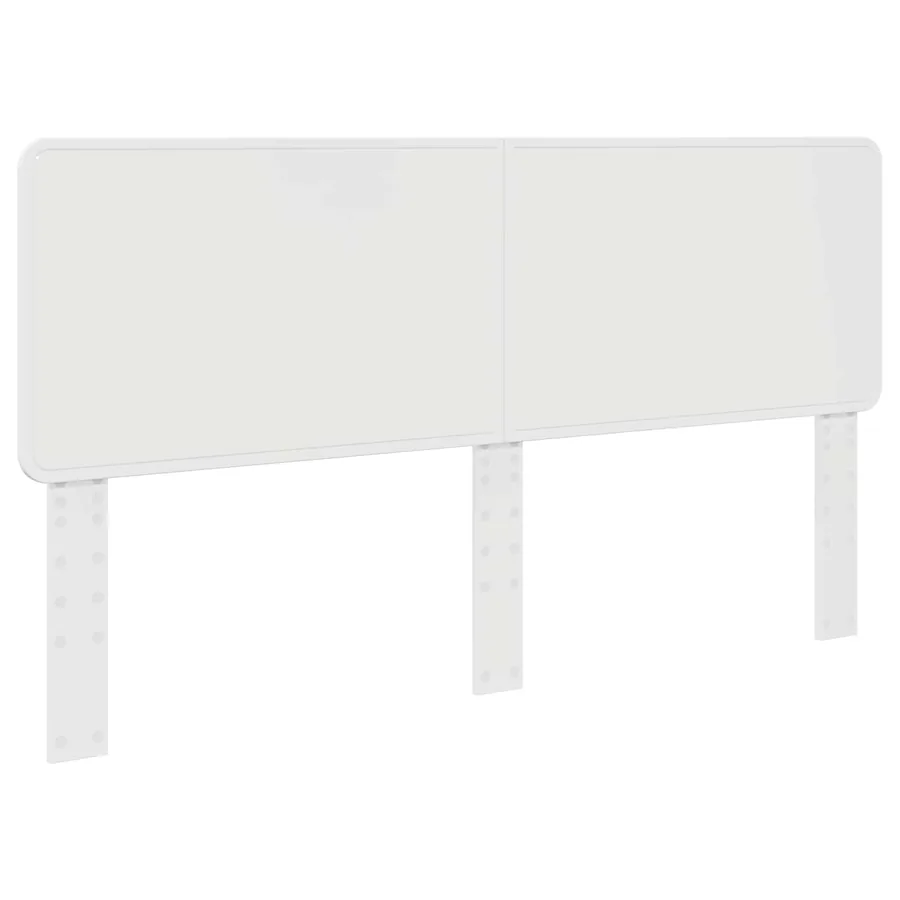 Cadre de lit Blanc 200 x 200 cm Bois de pin massif - 6