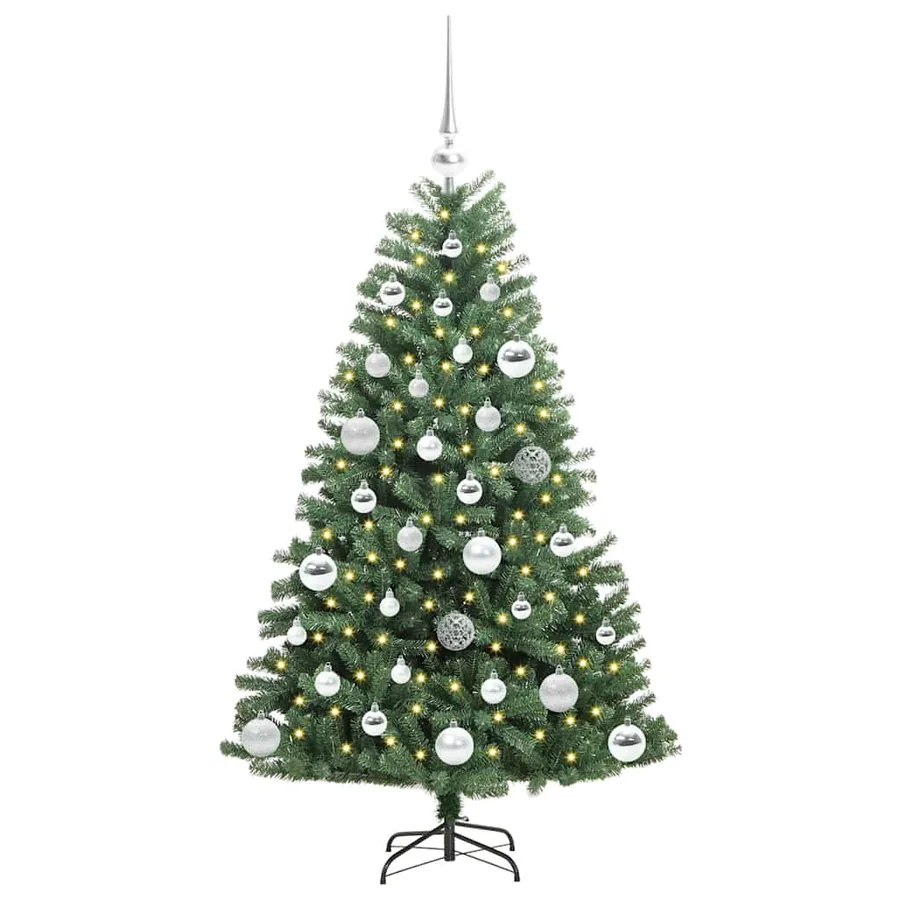 Sapin de Noël Artificiel à Branches Articulées Vert 120 cm - 3