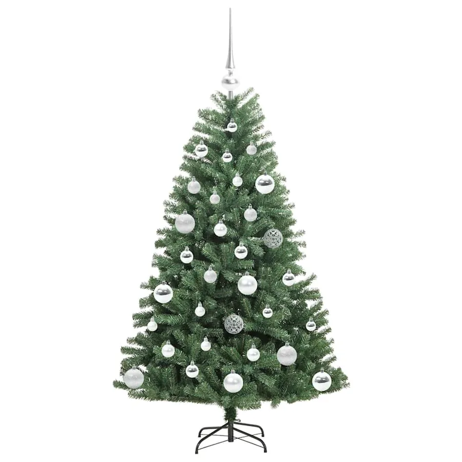 Sapin de Noël Artificiel à Branches Articulées Vert 120 cm - 4