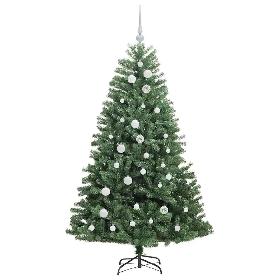 Sapin de Noël Artificiel à Branches Articulées Vert 150 cm - 4