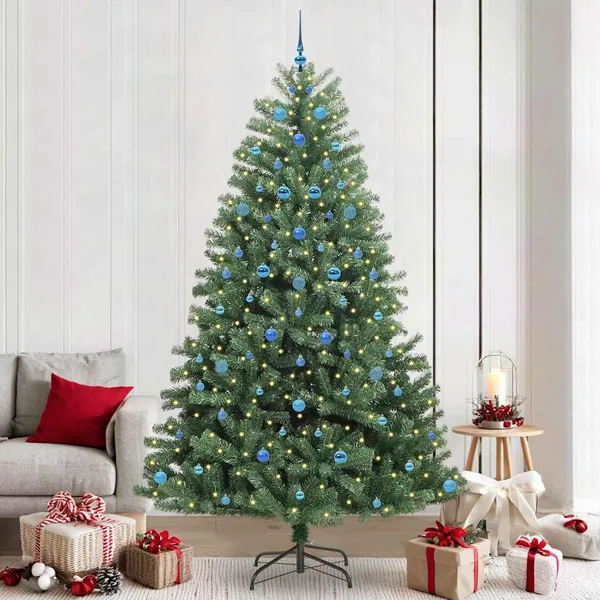 Sapin de Noël Artificiel à Branches Articulées Vert 240 cm