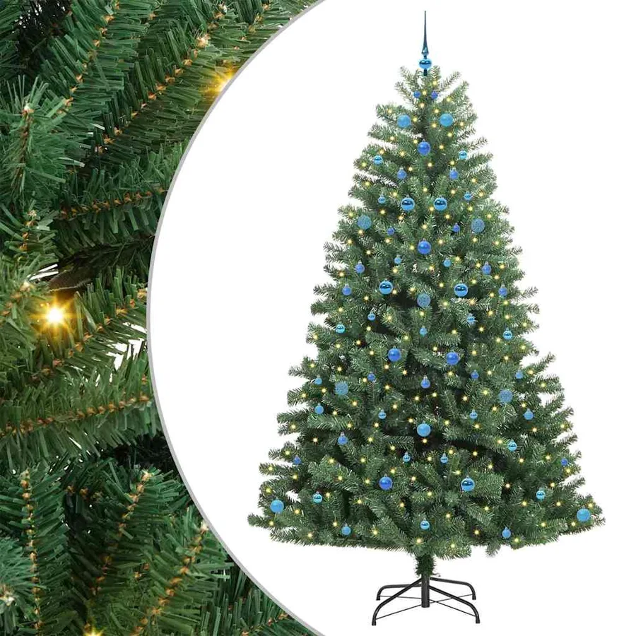 Sapin de Noël Artificiel à Branches Articulées Vert 240 cm - 2