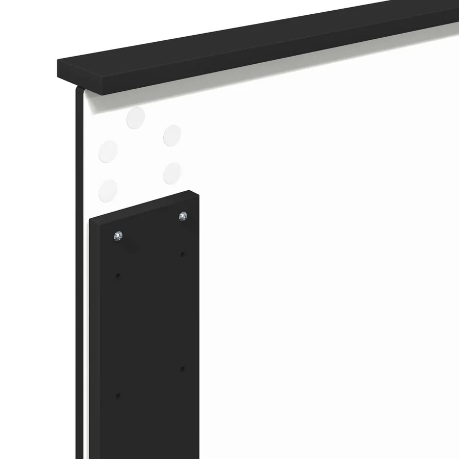 Cadre de lit Noir 75 x 190 cm Bois de pin massif - 11