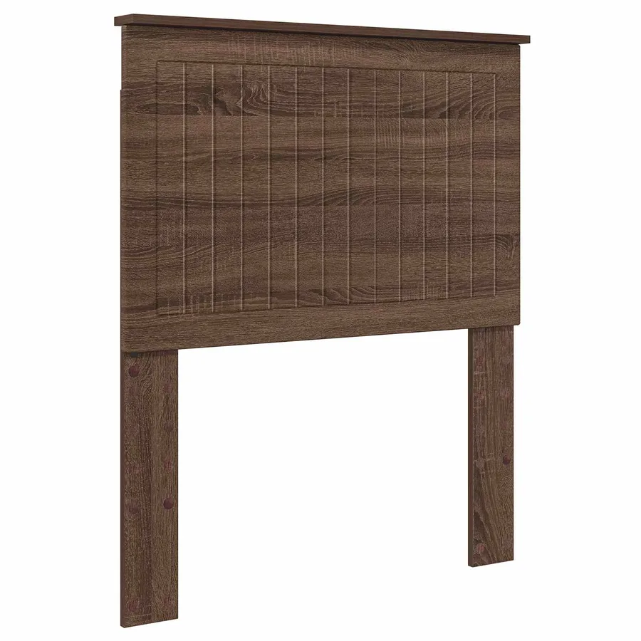 Tête de lit avec tête de lit Chêne brun 80 cm Bois d'ingénierie - 2