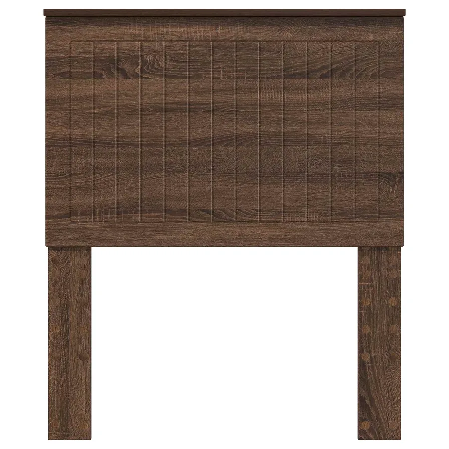 Tête de lit avec tête de lit Chêne brun 80 cm Bois d'ingénierie - 4