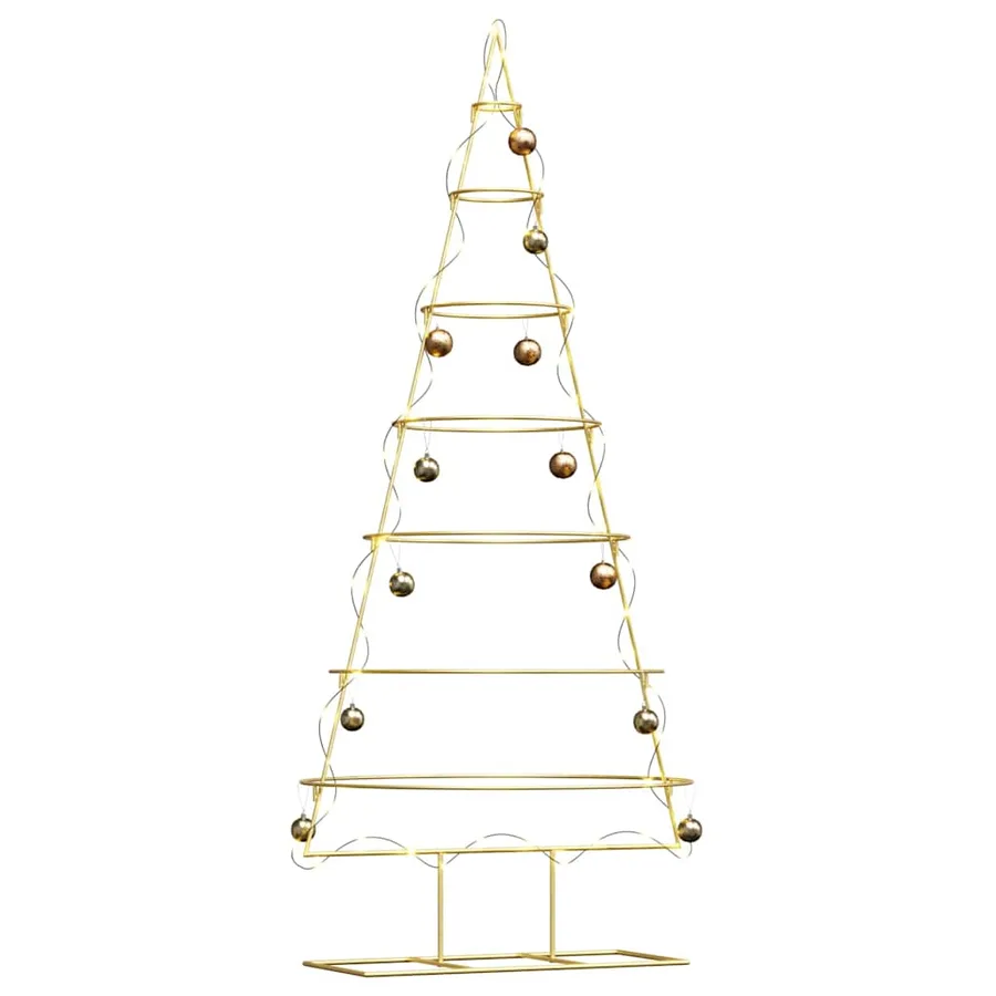 Arbre de Noël en métal Doré 180 cm Acier peint par poudre - 3