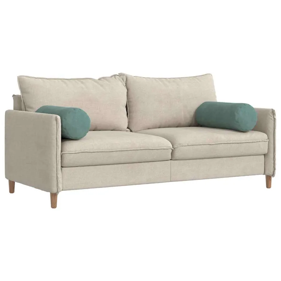 Coussins d'accent 2 pcs Vert Mer Ø 25 x 70 cm - 3
