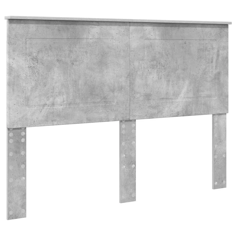 Cadre de lit Béton 140 x 190 cm Bois de pin massif - 6