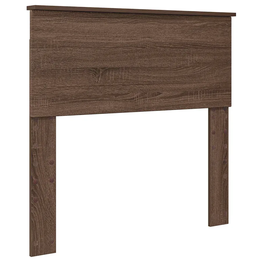 Cadre de lit avec tiroir Chêne Marron et Argent 75 x 190 cm - 6
