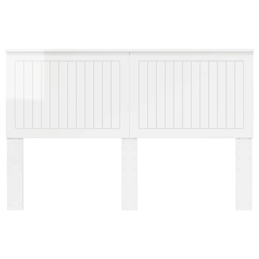 Tête de lit Blanc Brillant 150 cm Bois d'ingénierie - 4