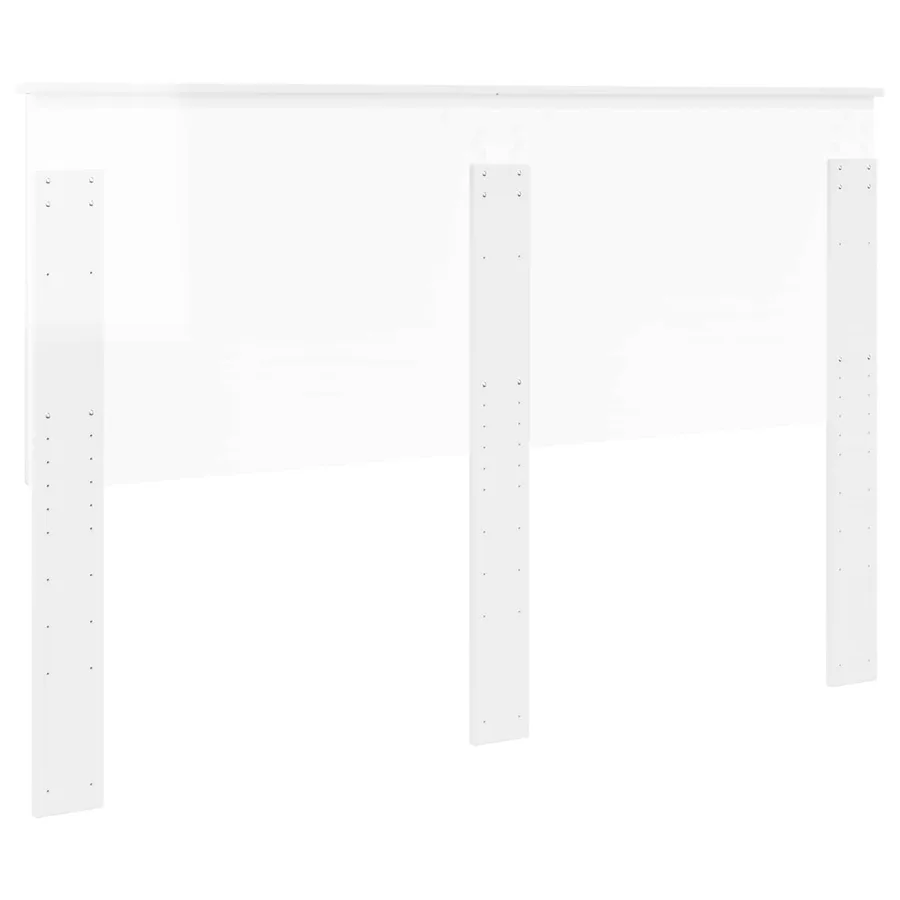 Tête de lit Blanc Brillant 150 cm Bois d'ingénierie - 6