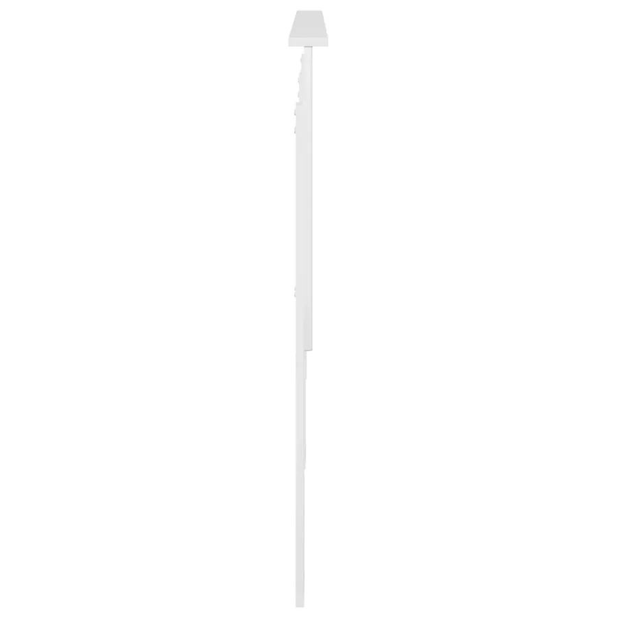 Tête de lit Blanc Brillant 200 cm Bois d'ingénierie - 5