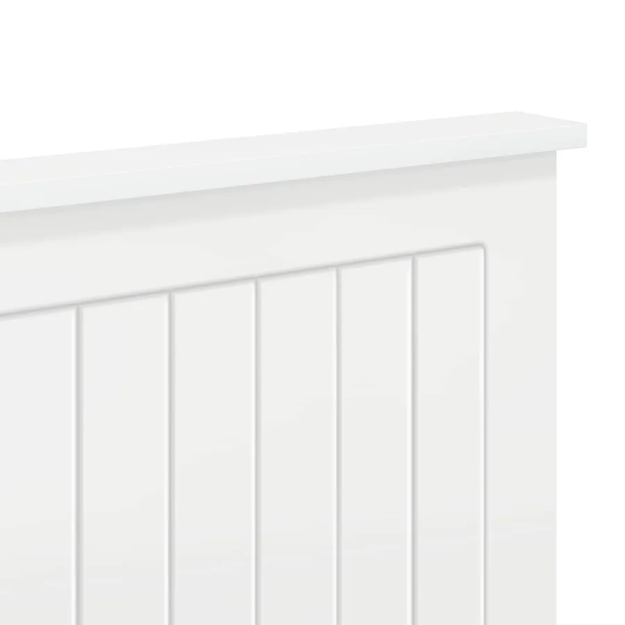 Tête de lit Blanc Brillant 200 cm Bois d'ingénierie - 7