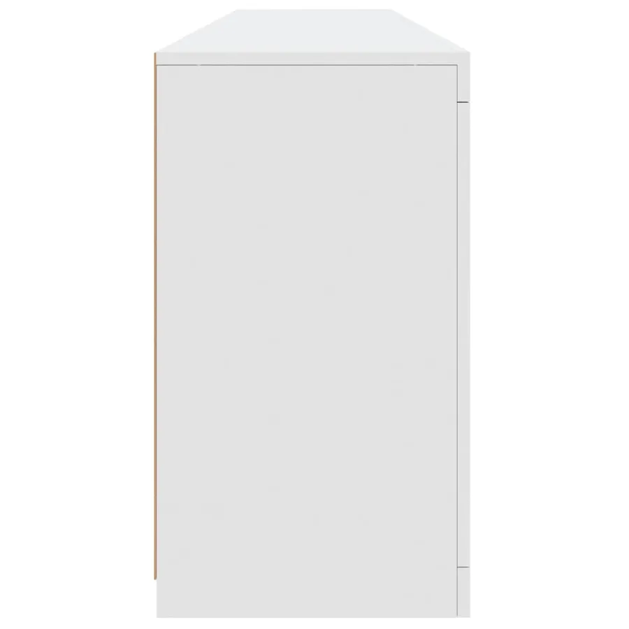 Buffet avec lumières LED blanc 181,5x37x67 cm - 7