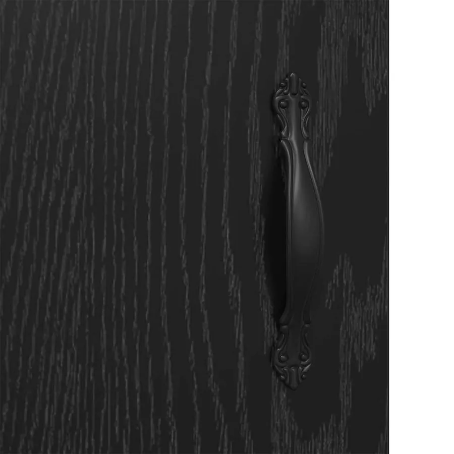 Buffet Chêne noir 69,5 x 34 x 90 cm Bois d'ingénierie - 9