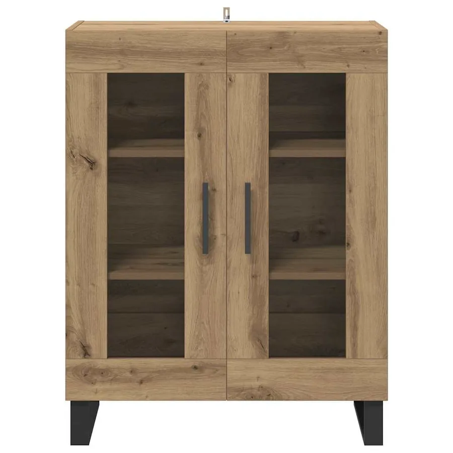 Buffet Chêne artisanal 69,5 x 34 x 90 cm Bois d'ingénierie - 6