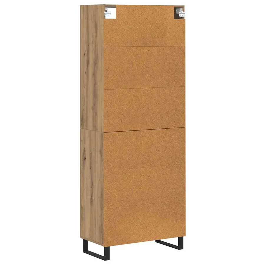 Haut Armoire 2 pcs Chêne artisanal 69,5 x 34 x 180 cm - 10