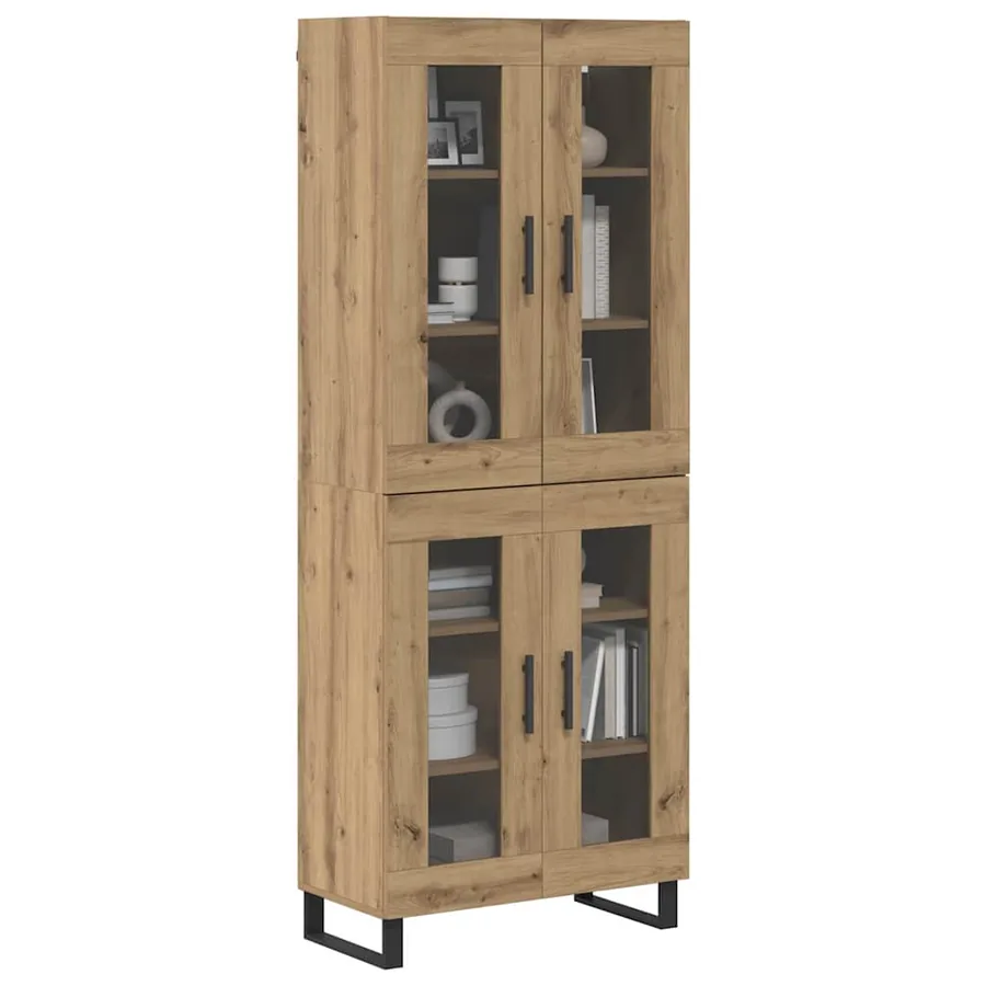 Haut Armoire 2 pcs Chêne artisanal 69,5 x 34 x 180 cm - 3