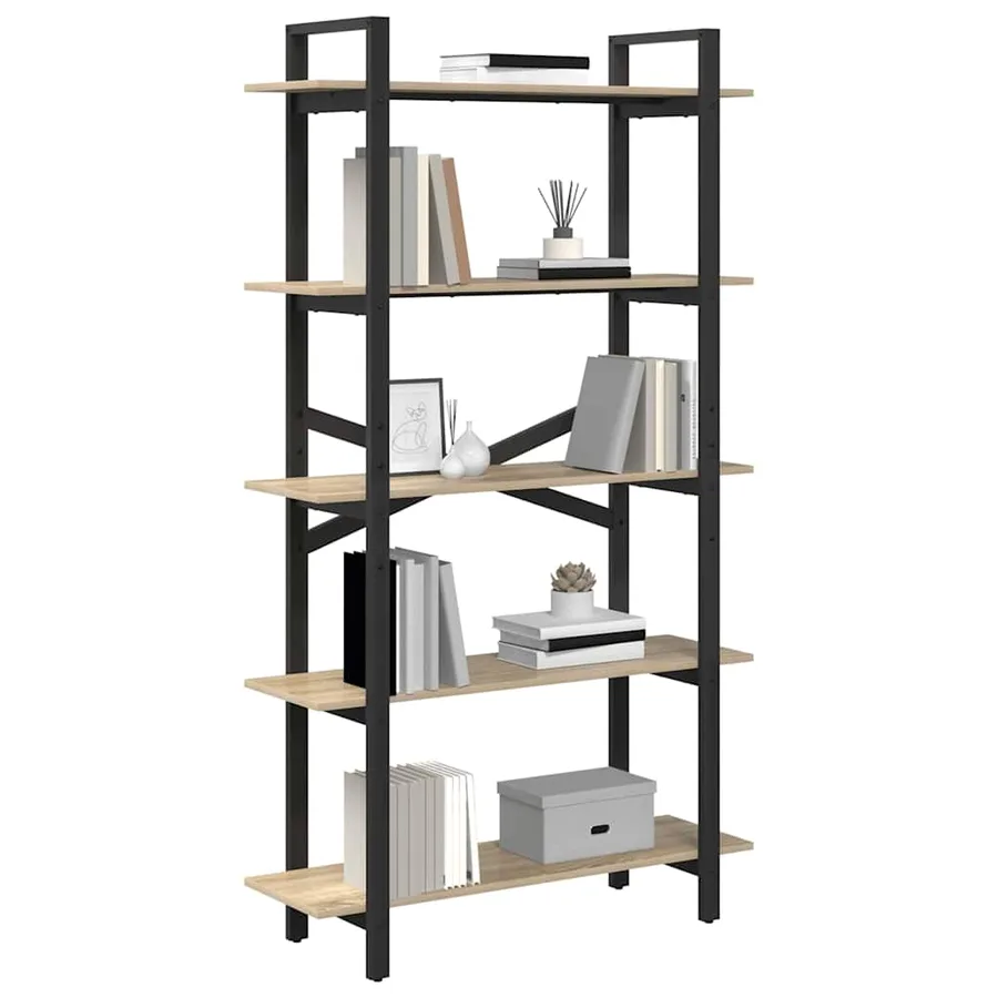 Étagère Chêne Sonoma 100 x 33,5 x 178 cm Bois d'ingénierie - 3