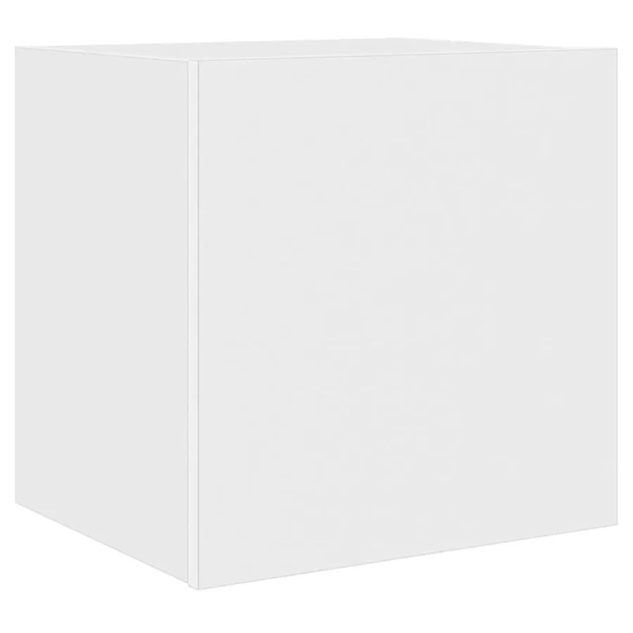 Meuble TV mural avec lumières LED blanc 40,5x35x40 cm - 3