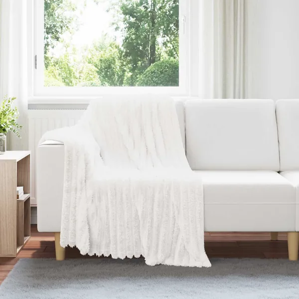 Jeté Blanc 150 x 130 cm Toison