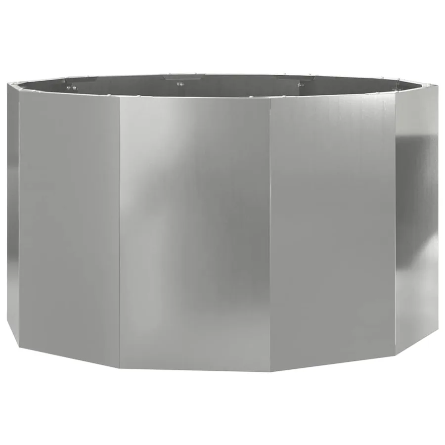 Jardinière Argent 90 x 90 x 50 cm Acier galvanisé - 2