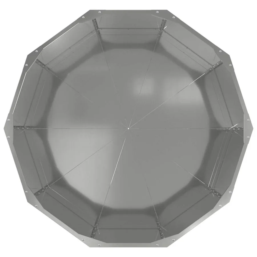 Jardinière Argent 90 x 90 x 50 cm Acier galvanisé - 6