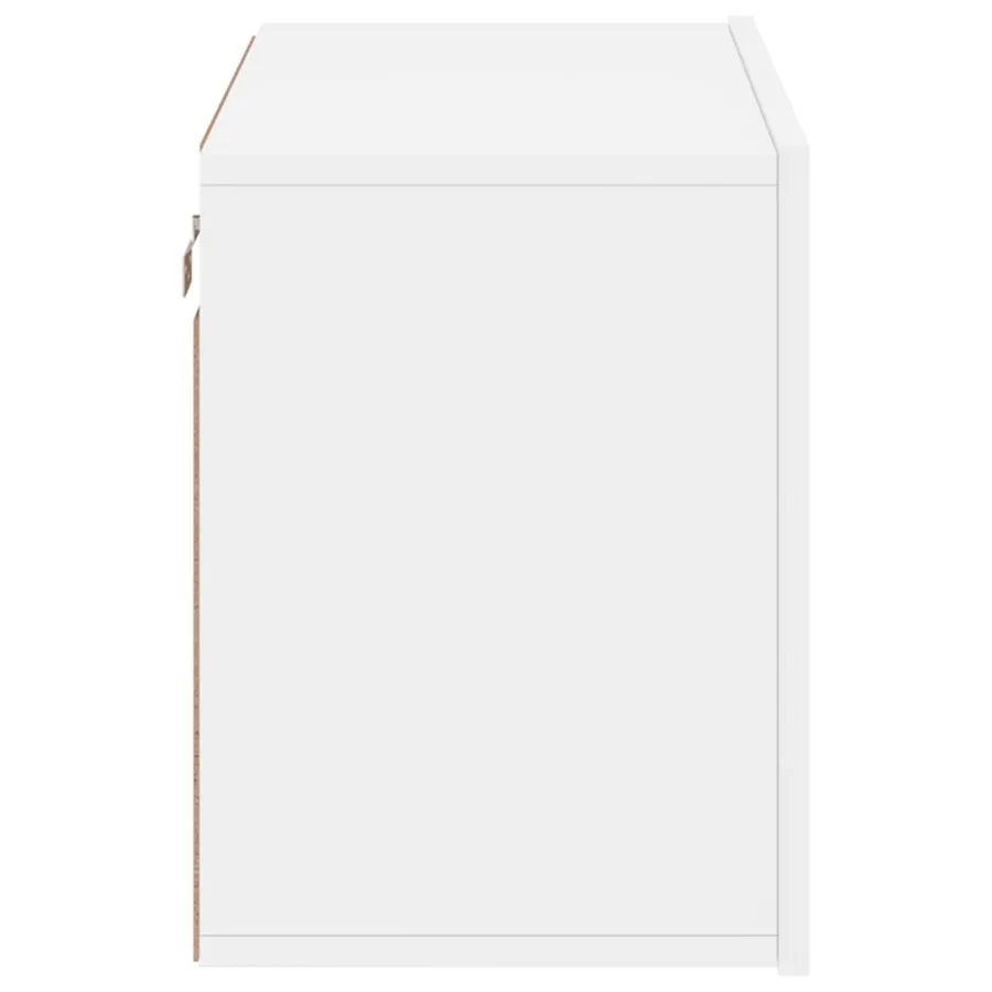 Meuble TV mural blanc 60x30x41 cm - 7