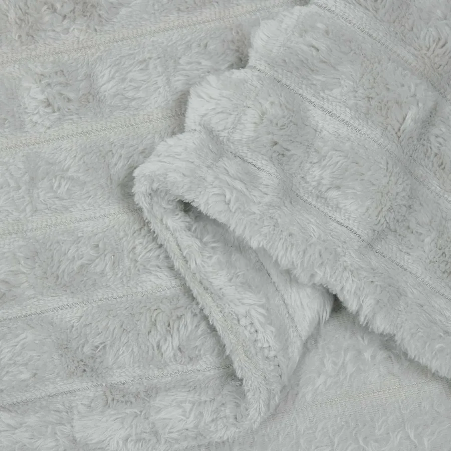Couvertures à jeter 6 pcs Gris 200 x 150 cm Toison - 7