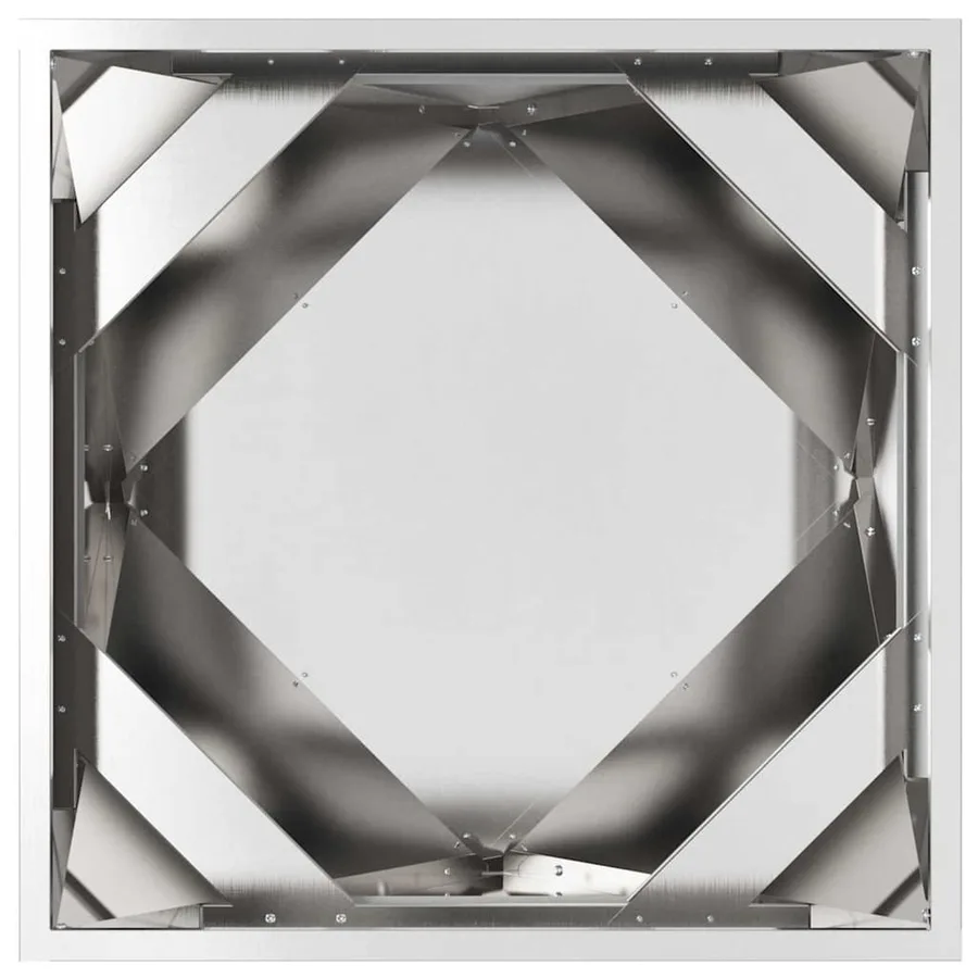 Jardinière 2 pc Argent 50 x 50 x 50 cm Acier inoxydable - 7