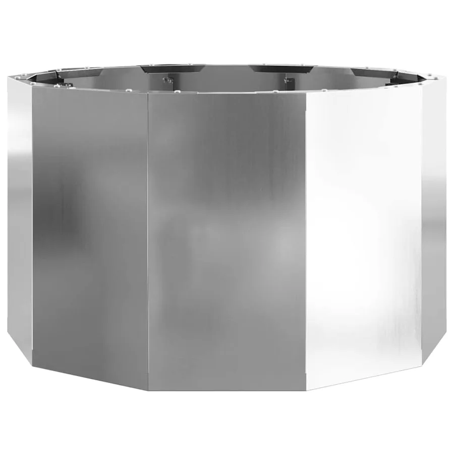 Jardinière Argent 60 x 60 x 35 cm Acier galvanisé - 5